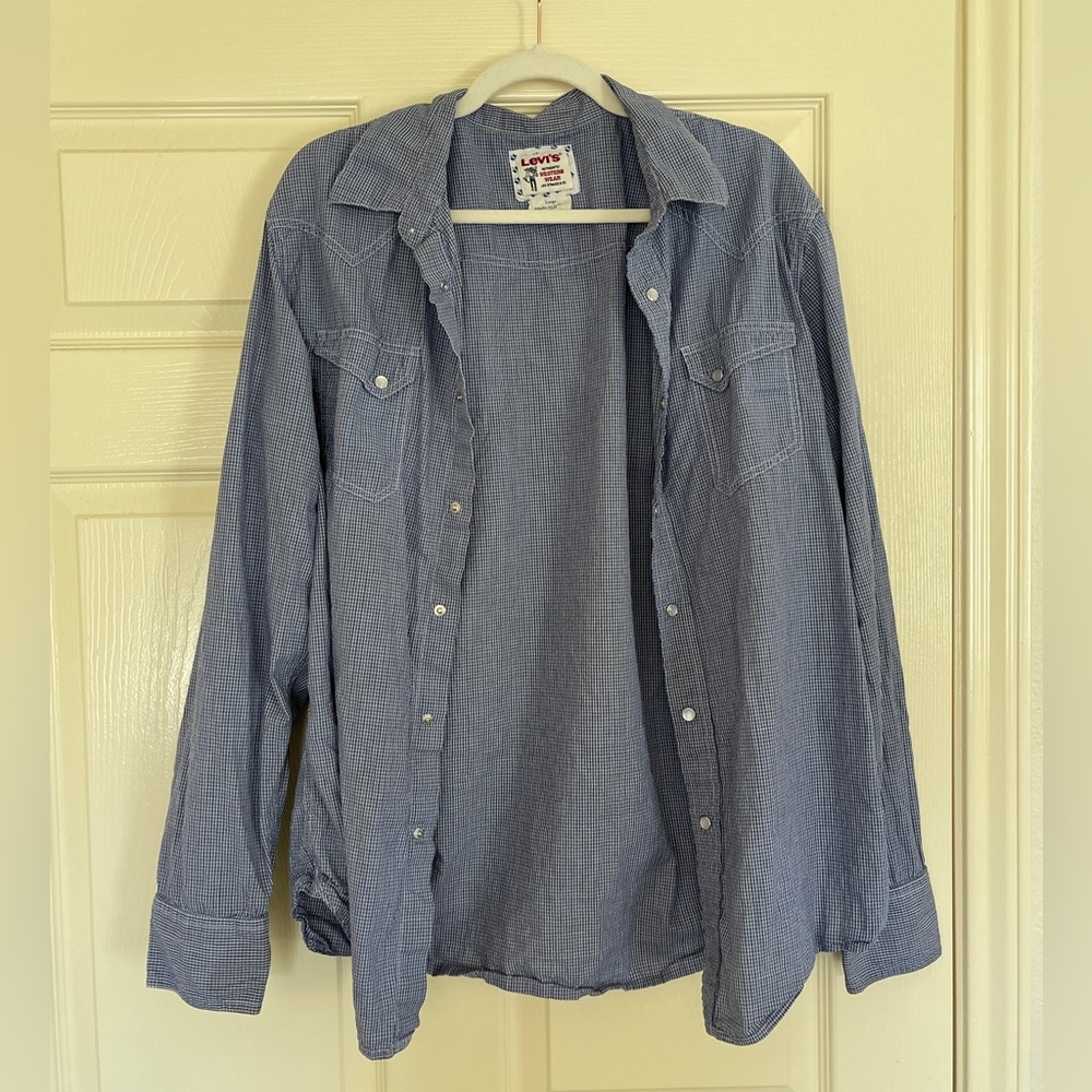 Levi's Blue Button Down Shirt